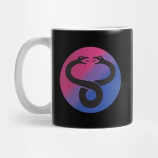 Evil Spirits Shield (Bi Pride Colors) Mug